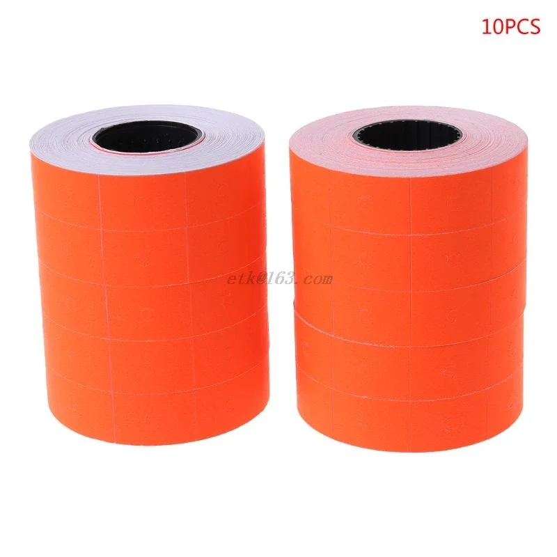 10 Rolls 5000 Pieces Double Row Colorful Price Label Paper Tag Mark Sticker For MX-6600 Labeller