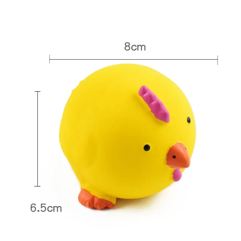 Pet Interactive Toy for Dog Cat Screaming Rubber Chicken Pig Cow Toy for Dogs Latex Squeak Squeaker Chew Training Pet Products