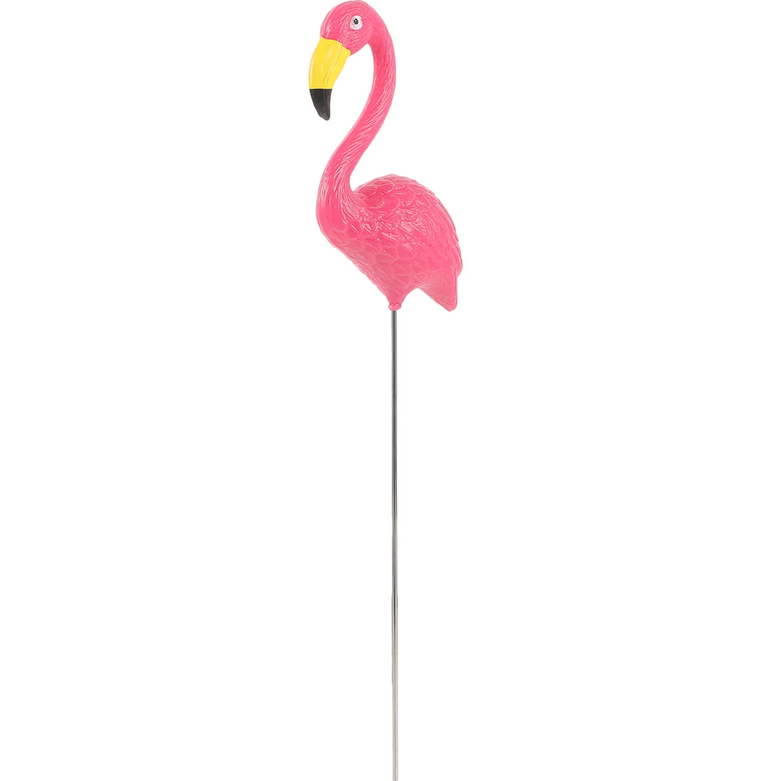 Lifelike Resin Flamingo Yard Decor for Outdoor Garden Lawn Bonsai Potted Plants Mini Landscape Decoration Flame Pink Garden