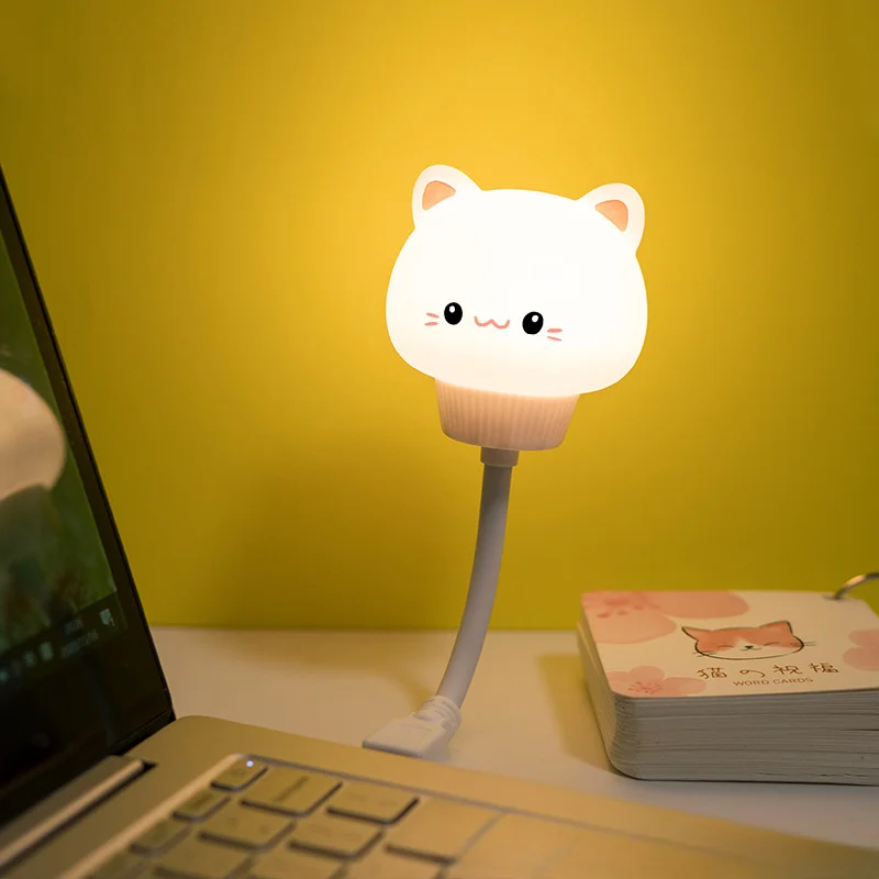 Creative Mini Cute Pet Night Light Dormitory Children S Bedroom Eye Protection Bedhead Baby Feeding Baby Sleep Light