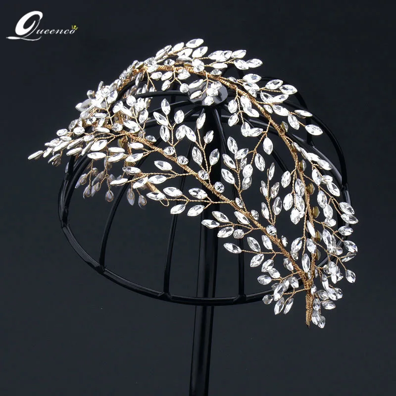 

New Crystal Tiara Hair Band Glass Headband Jewelry Crystal Tiaras Wedding Accessories Hairbands Princess Diadem