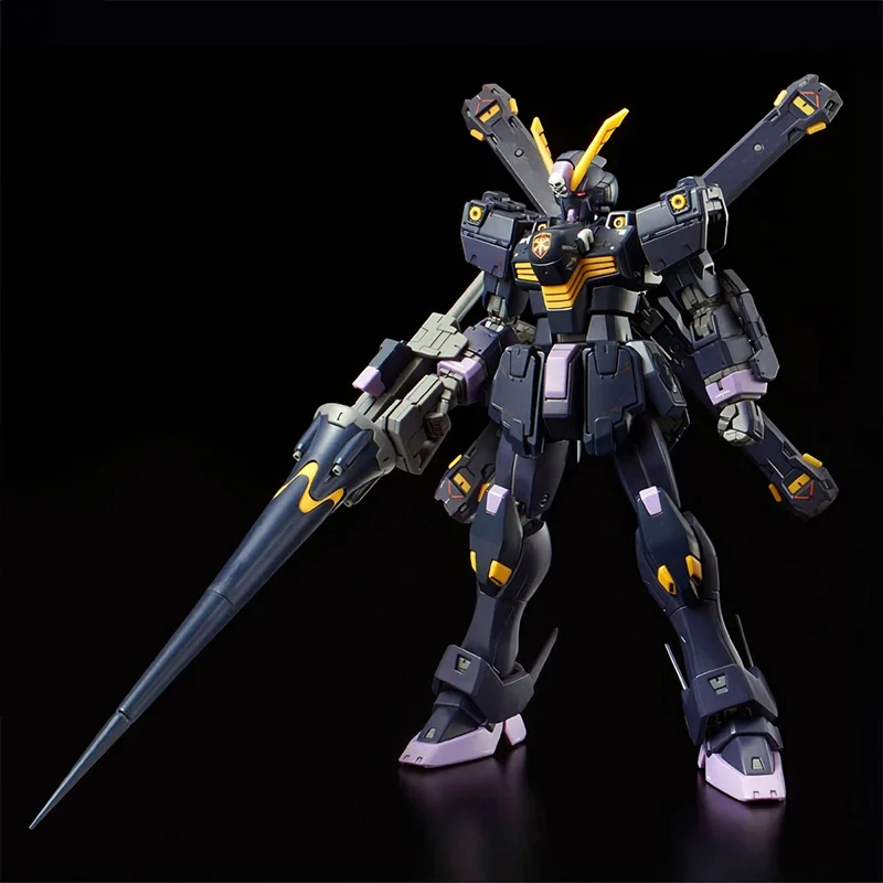 

In Stock Bandai Gundam BANDAI PB LIMIT RG 1/144 Black CROSSBONE GUNDAM X2 Assembly Anime Action Figures Model Toys Kids Gifts