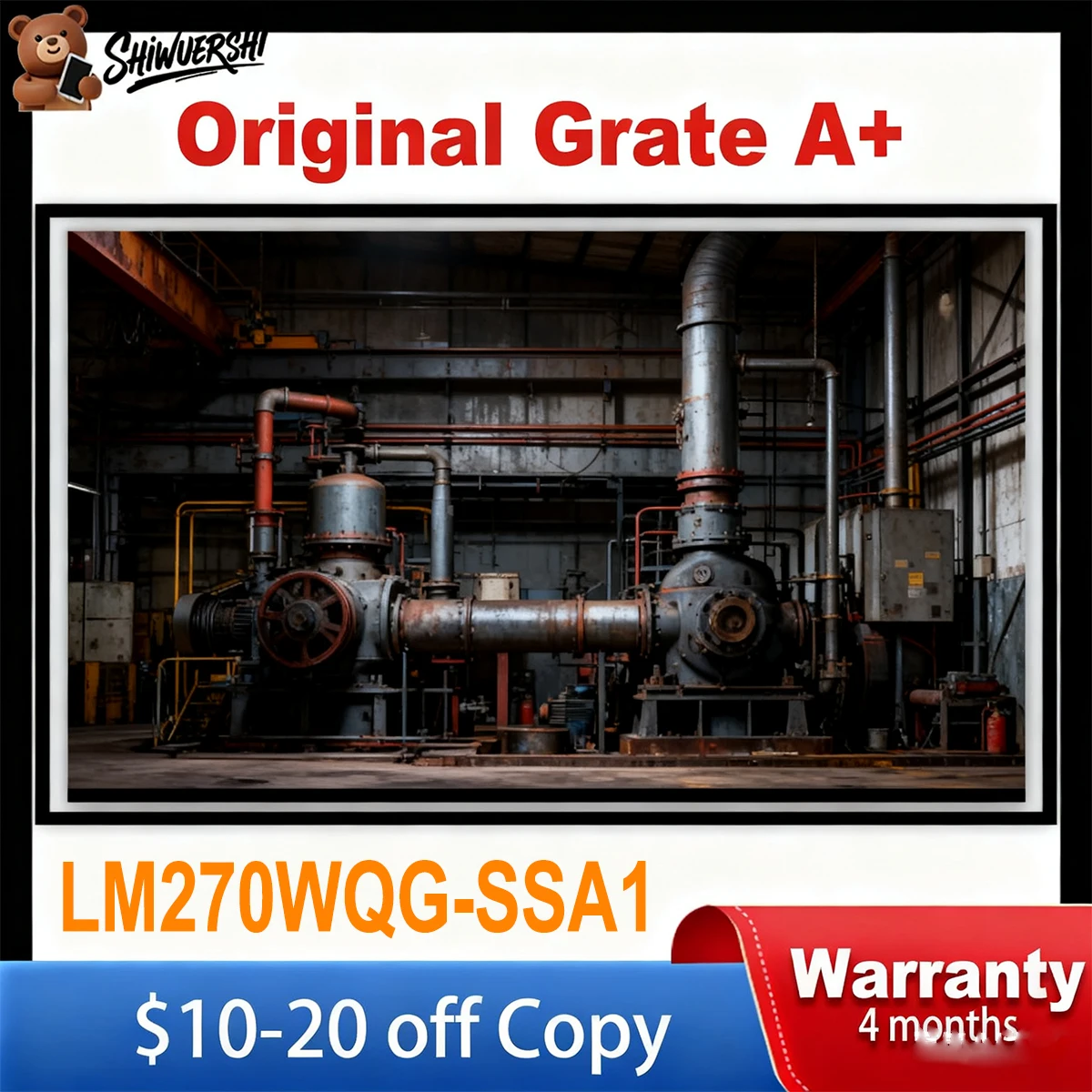 오리지널 신제품 27인치 2560*1440 쿼드 HD LM270WQG SSA1 LM270WQG-SSA1 올인원 터치 LCD 스크린 교체 패널