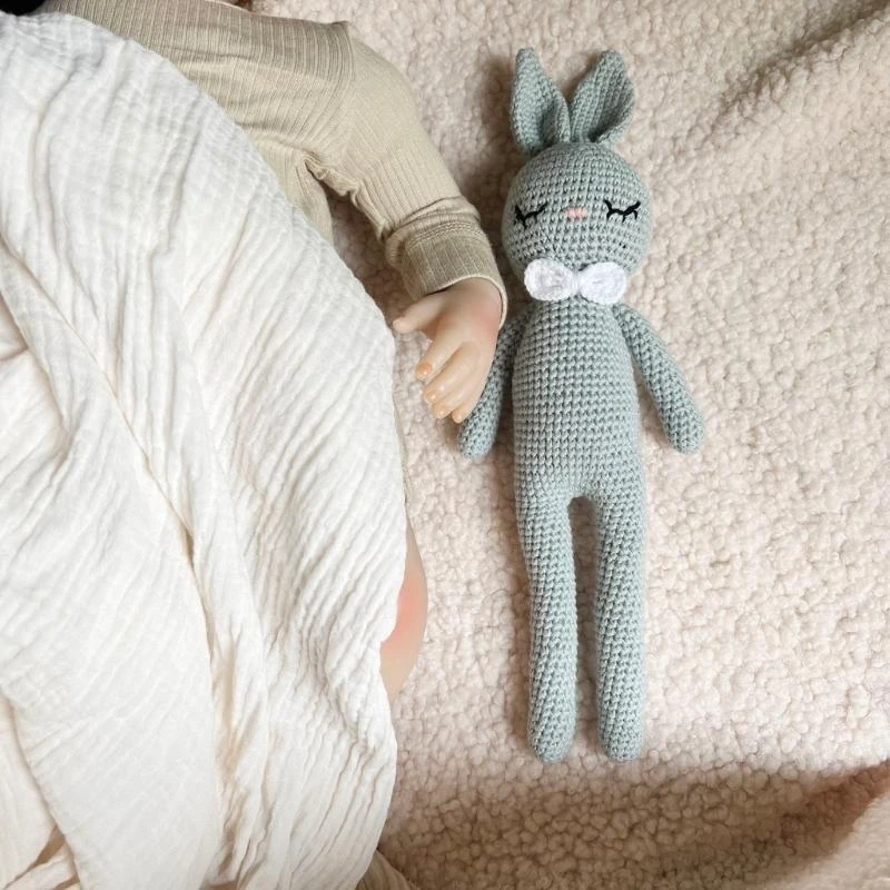 33 سنتيمتر أرنب كروشيه الحيوانات المحشوة حفلة هدية لعبة مكتب رمي وسادة 15UB #5