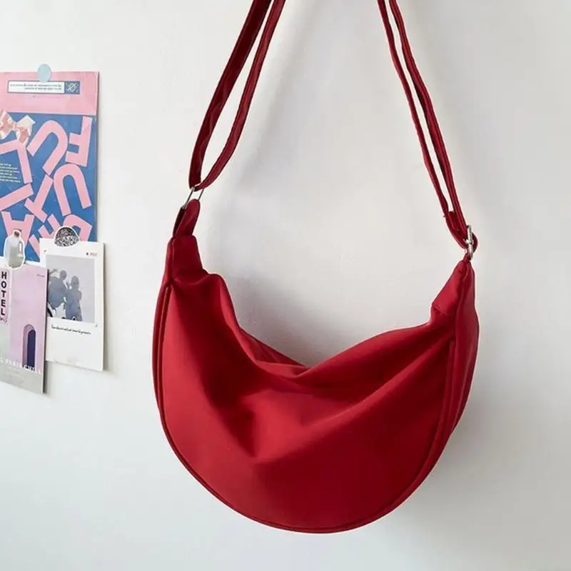 

Summer Crossbody Bag for Women Teens All-matching Shoulder Bag Girls Solid Color Bag Simple Dumpling Bags 547A