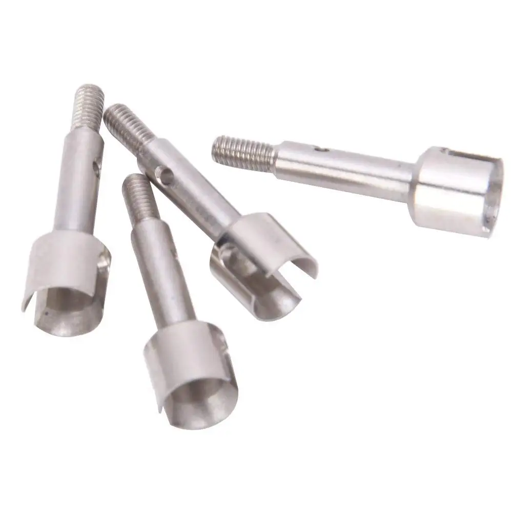 

4Pcs Steel Front/Rear Wheel Axle Replacement Accessories Fit for 144001 1/14 RC Off-Road Car Parts,Rear