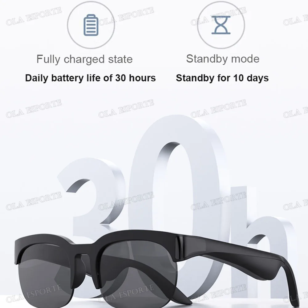 2026 Smart Glasses AI Voice Intelligent Bluetooth Call Music Playback Glasses Touch Headset UV Protection Sunglasses Man Women image 3