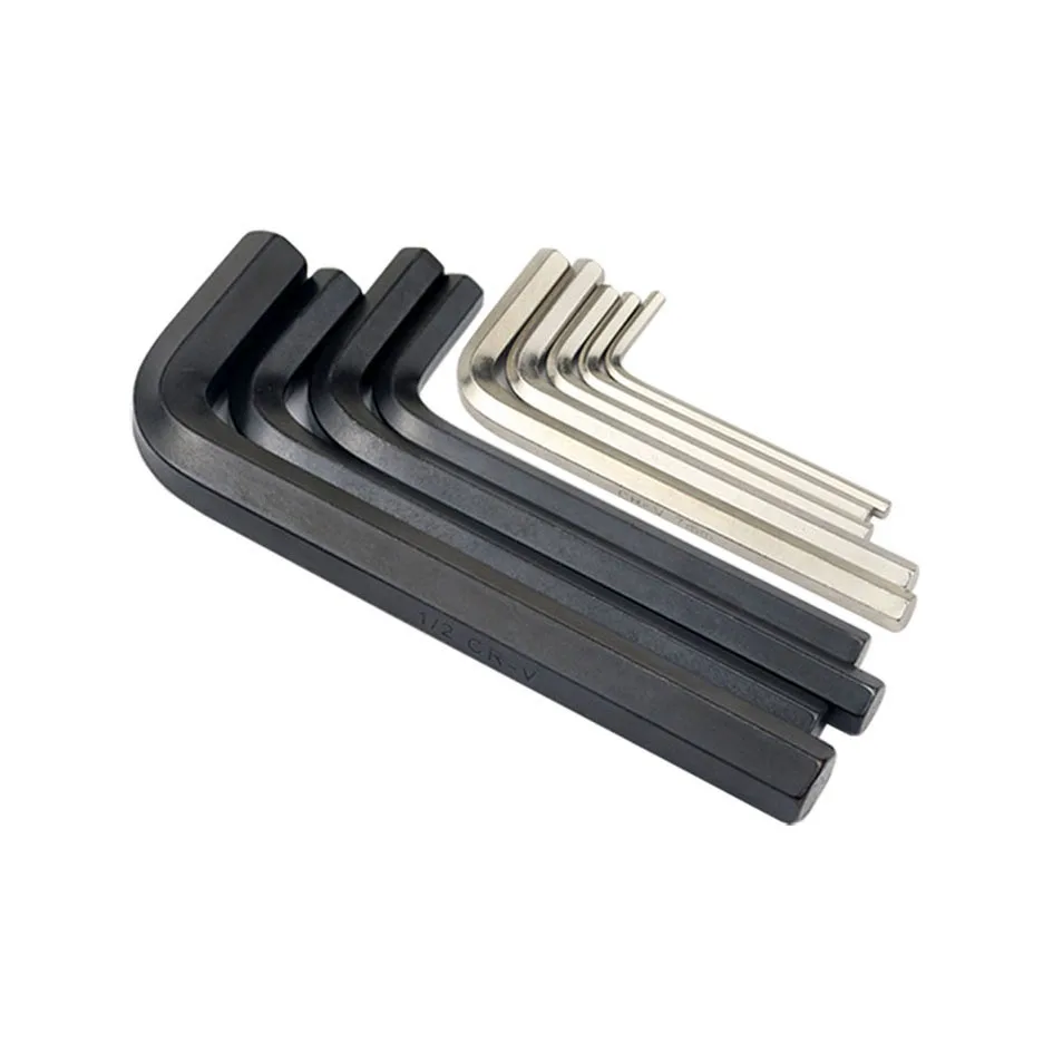 Black 1/20 1/16 5/64 Inch Wrench Allen Wrenches Hexagon Hex L Key 1.27mm 1.58mm 1.98mm Hand Tool 1000pcs/lot