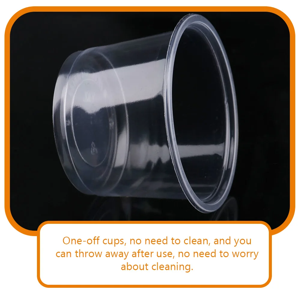 

50 Pcs Mini Plastic Pudding Cups Cream Dessert for Store Tasting Party Containers