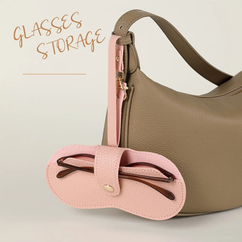 새로운 가죽 안경 가방 파우치 부드러운 안경 케이스 간단한 휴대용 선글라스 상자