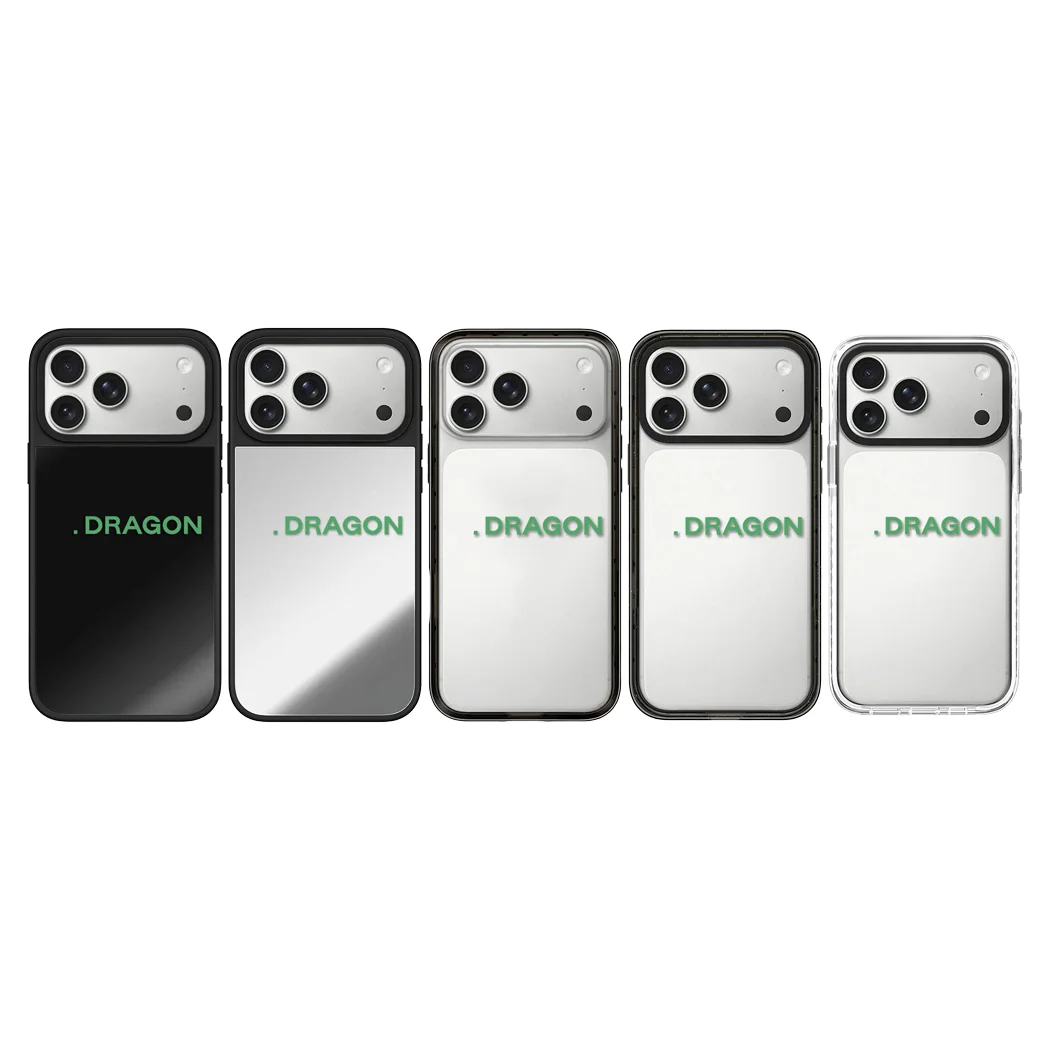 Dragon Acrylic / Mirror / Bounce Camera Ring Stand Cover for IPhone 17 16 15 14 13 Pro Max - Protective Magnetic Case