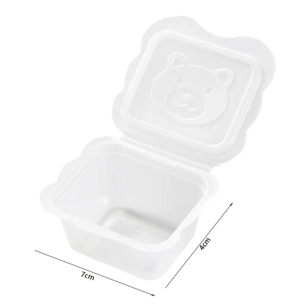 6Pcs/Set Plastic Baby Food Supplement Box 100ml Jam Box Food Storage Box Freezing Food Storage Container for Families