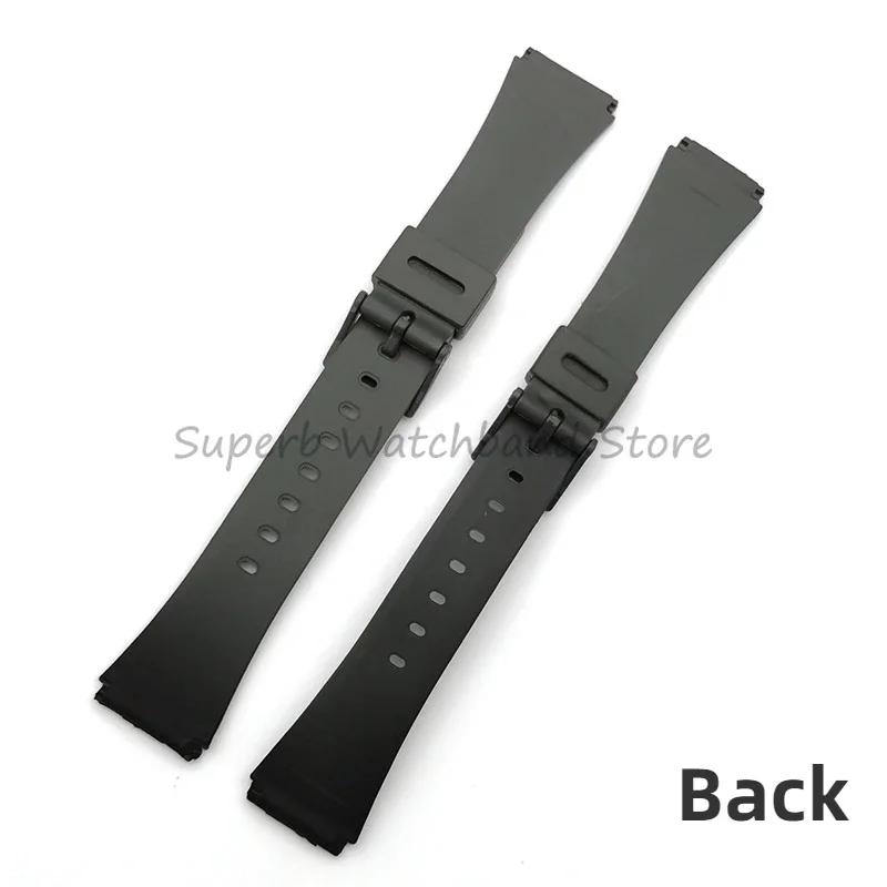 카시오 워치용 송진 시계 밴드, 클래식 스타일 실리콘 범용 스포츠 시계 밴드, 남성용 시계 액세서리, 20mm, 22mm