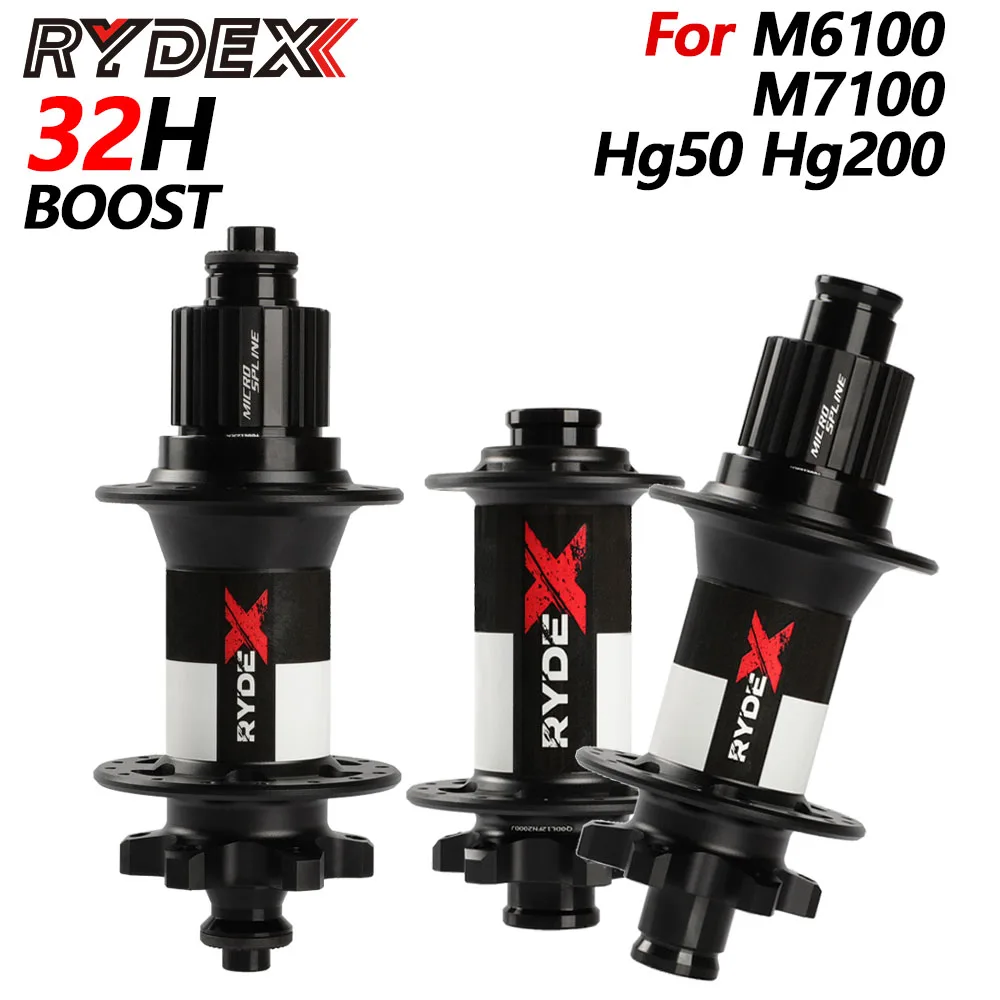 

Ступица с храповым механизмом RYDEX, 32 отверстия, 12x148, задний шумный подшипник, 15x110, передние ступицы Mtb для Shimano Sunshine Slx M6100 M7100 Hg50 Hg200