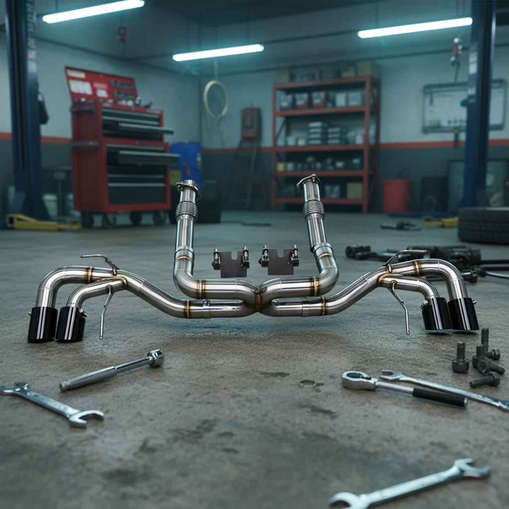 

Custom Catback Exhaust for Chevrolet CORVETTE C8 2019-2025 SUS304 Straight Pipe Muffler Exhaust System Auto Car Parts