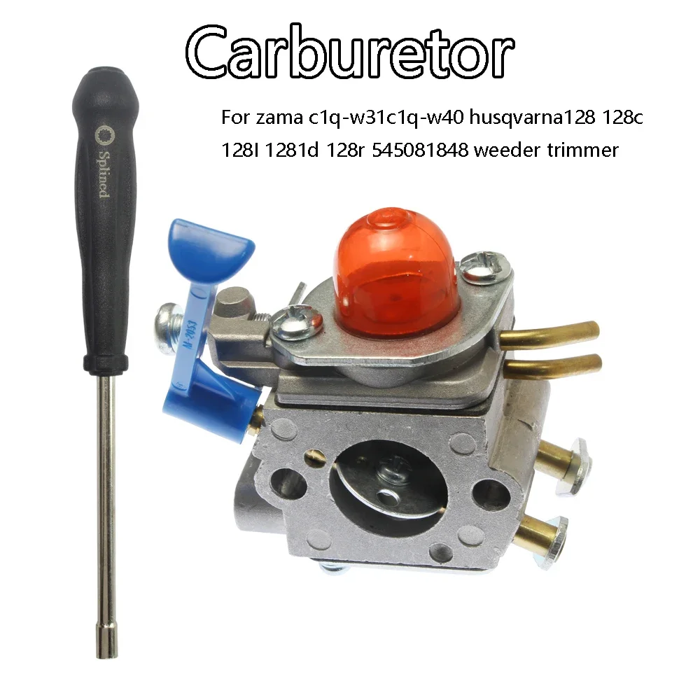(Adjusting screwdriver set)weedeater trimmers carburetor for zama carburettor c1q-w31 c1q-w40 fit husqvarna 545081848