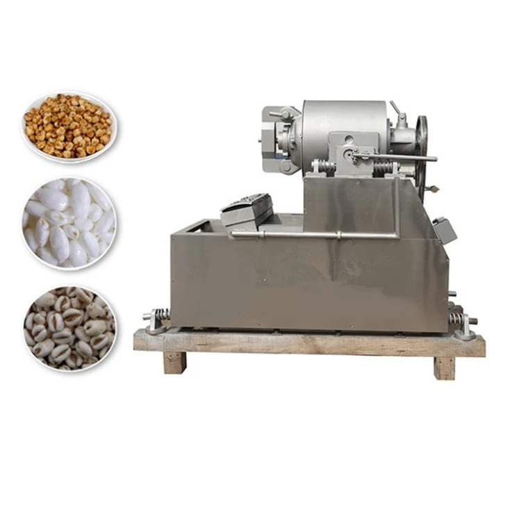 Safe Controlling Puffed Rice Cannon Popcorn Machine