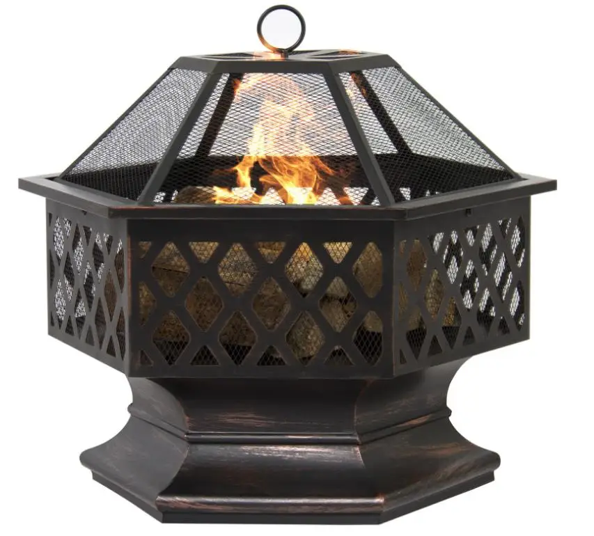 

Wholesale Outdoor Large Garden Patio Steel Firepit Iron Wood Burning BBQ Camping Fire Pit