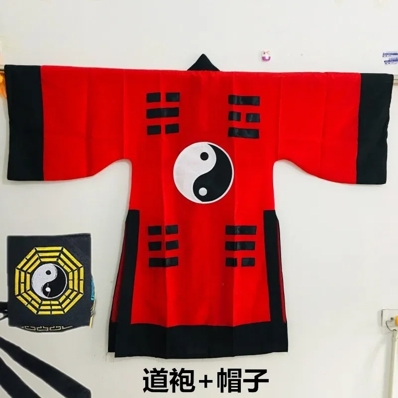 التقليدية الصينية الطاوية Wudang شاولين الراهب الجلباب الطويل الكونغ تاي تشي باغوا بدلة قتالية الكبار ماوشان الكاهن تأثيري الملابس #5