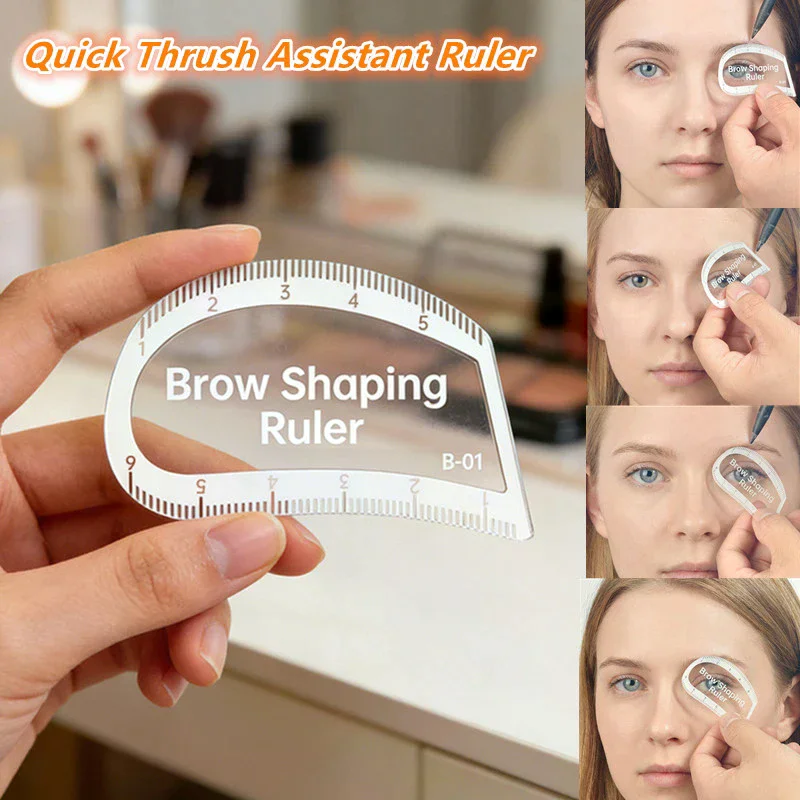 1PCS Brow Mapping Ruler Eyebrow Shaping Ruler 1 Minute Fast Drawing Design Brow Easy Tool Microblading Permanent Makeup Stencils
