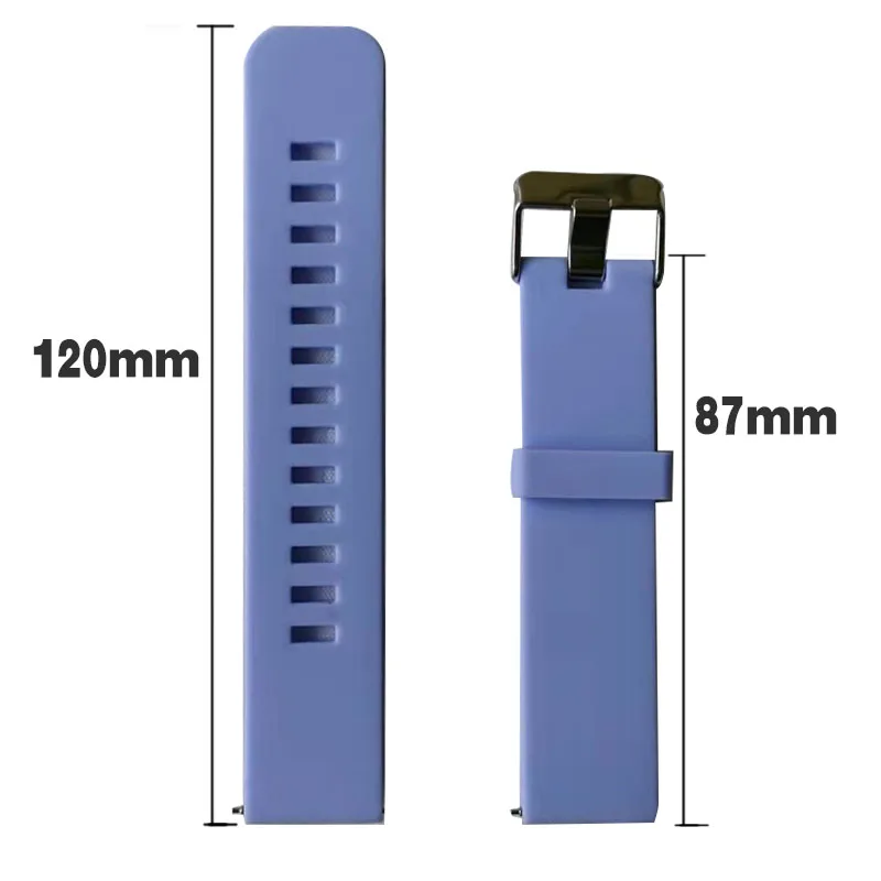 New Silicone 20mm Strap For COLMI P8/P8 Plus/Pro/SE Sport Watch band For Amazfit GTS 2 2E 2 Mini Bip S/U/GTS 3 Bracelet correa