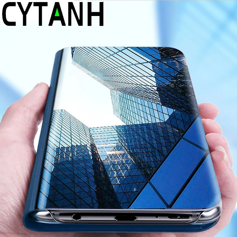 For Xiaomi 11T Pro Bracket Shockproof Shell Cover Xiami 11tPro Mi11t T11 Pro Book Flip Smart Sleep Mirror CYTANH Case Fundas