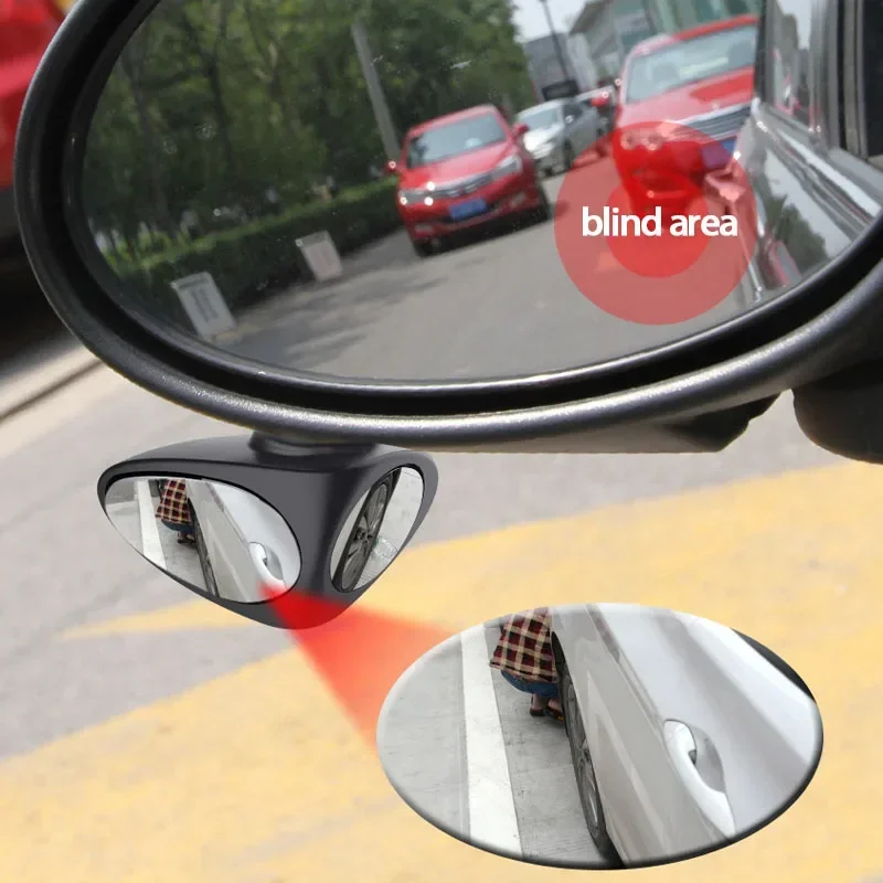 New rearview mirror with adhesive installation of blind spot double-sided mirror and visible front wheel blind spot mirror parts