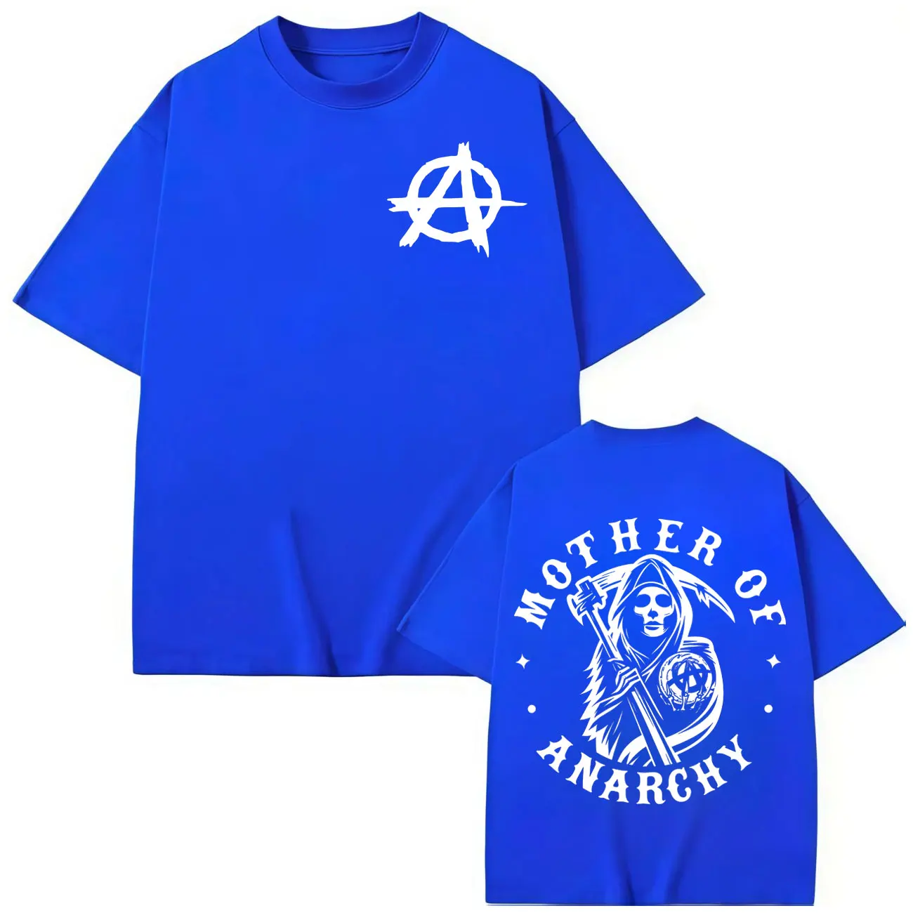 المسلسلات التلفزيونية أبناء الفوضى طباعة تي شيرت الرجال النساء خمر موضة تي شيرت الصيف عادية القطن تي شيرتات قصيرة الاكمام الشارع الشهير