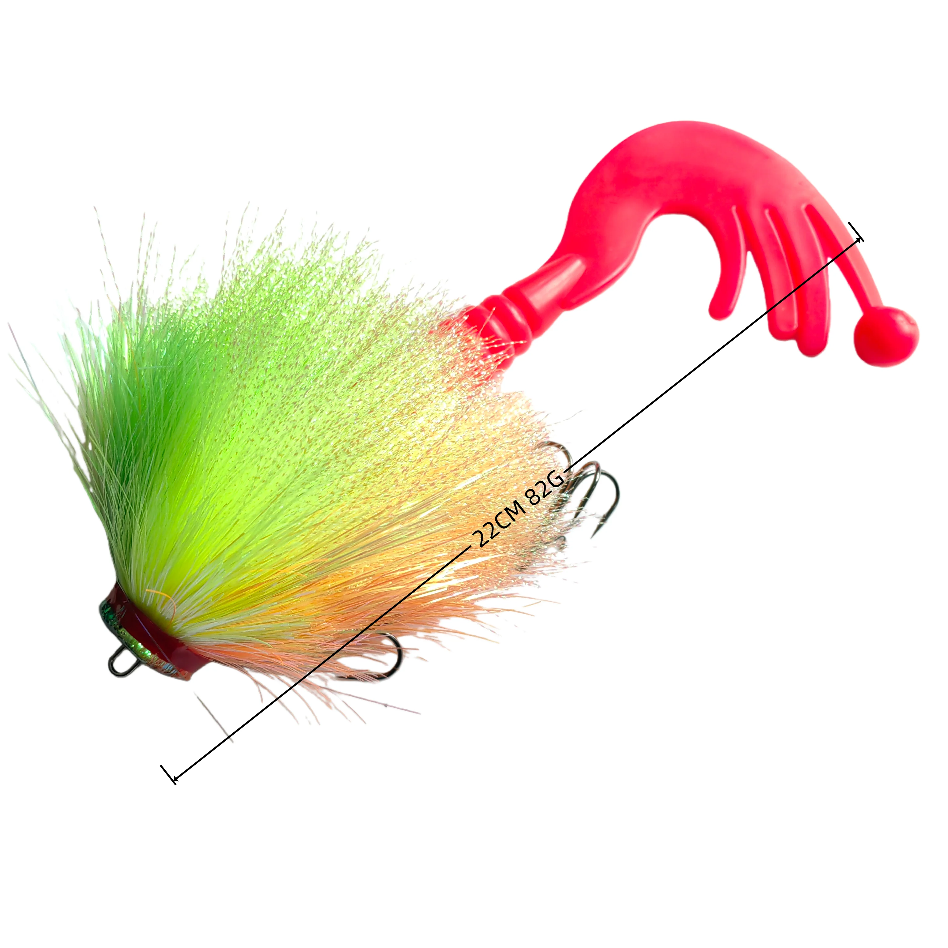 

MUKUN, 1 шт., 82 г, приманка для большой мыши, морская щука, окунь, рыболовная приманка с крючком Stinger Rig, искусственная зимняя приманка, снасти Pesca