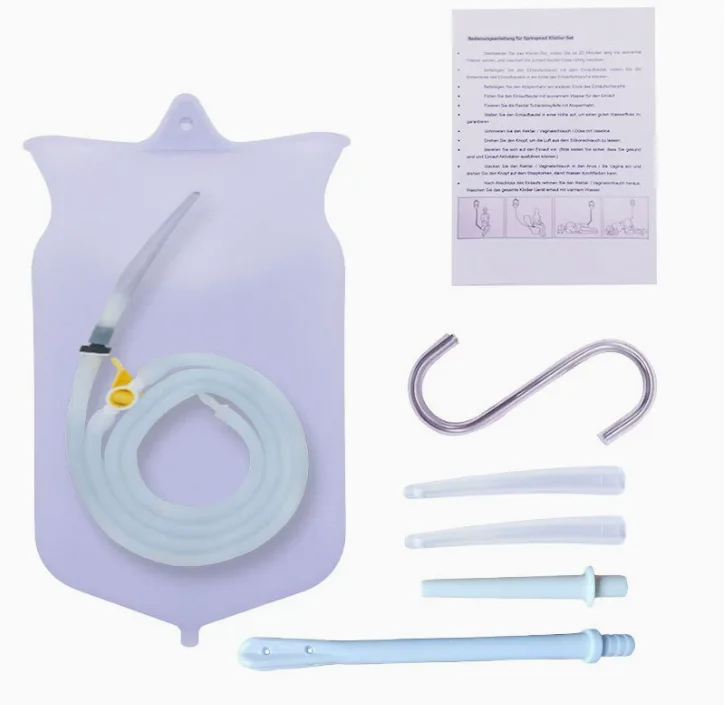 2L Large Capacity Home Enema Bag, Anal & Rectal Enema Hose, Female Cleaner