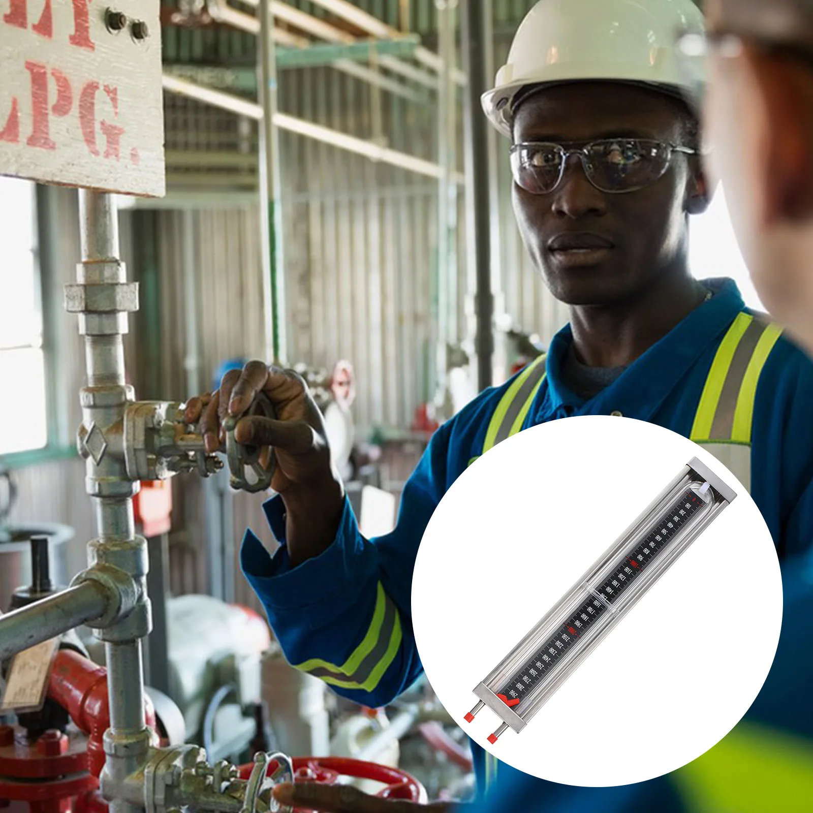 

Pressure Gauge Tube Sensor for Laboratory Manometer Home Stainless Steel U-Shaped Water Column