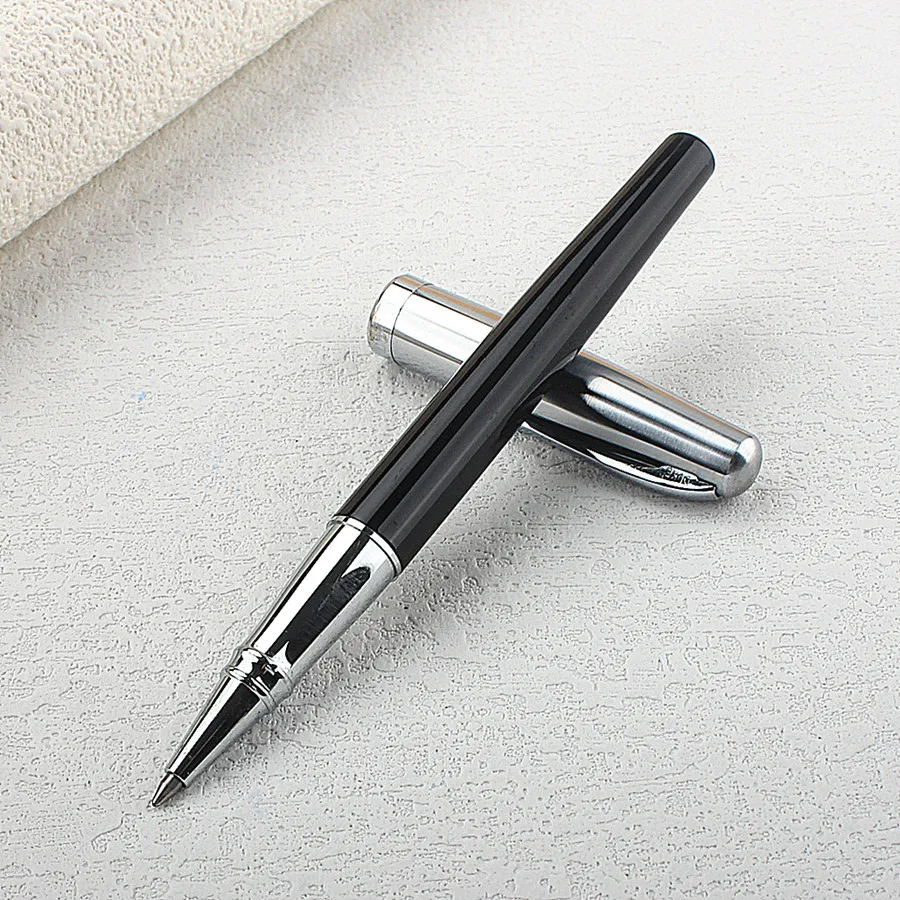 3 قطعة Duke 209 قلم الكرات الدوّارة الكلاسيكي برميل أسود ومشبك فضي قلم هدية للكتابة المتقدمة للأعمال والمكتب واللوازم المدرسية المنزلية