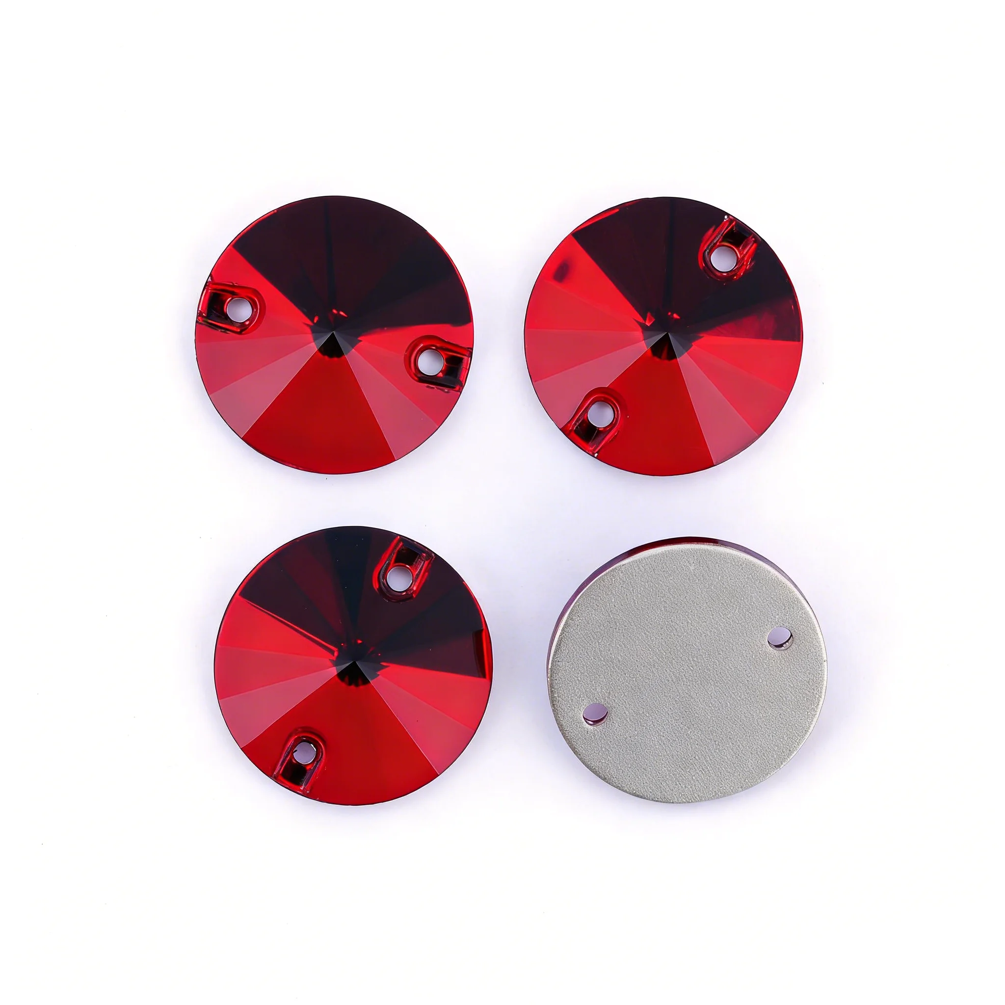 Стразы YANRUO 3200 Round Siam Dark, пришивные, из хрустального стекла, для свадебных платьев
