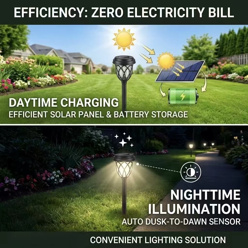 Solar Pathway Lights, [10 Pack white and 6 Pack Warm] Two Color Modes (3000K Warm/6000K Cool White) in Sell separately, IP44 Waterproof Solar Landscape Lights, Black Lattice Design Outdoor Lighting for Garden Lawn Walkway 800MAH