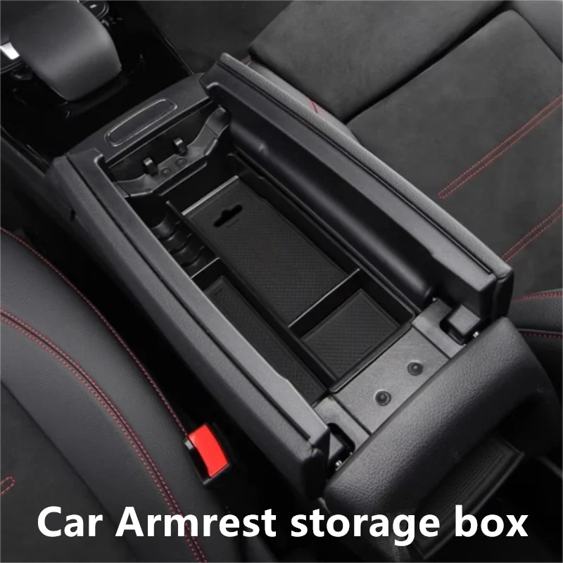 

For Mercedes Benz GLA GLB Class W247 2020-2025 Car Armrest storage box ABS Plastic Central storage box for Lleft hand drive