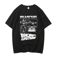 DeLorean Back To The Future Cool High Quality Cotton T-shirt Fitness T Shirt Streetwear Graphic Unisex Tops Tees Men's Clothing