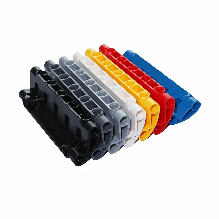 4PCS High-Tech Panel Curved 11x3 with 2 Pin Holes through Panel Surface Building Blocks MOC Part Car Technical Bricks 62531 Toys