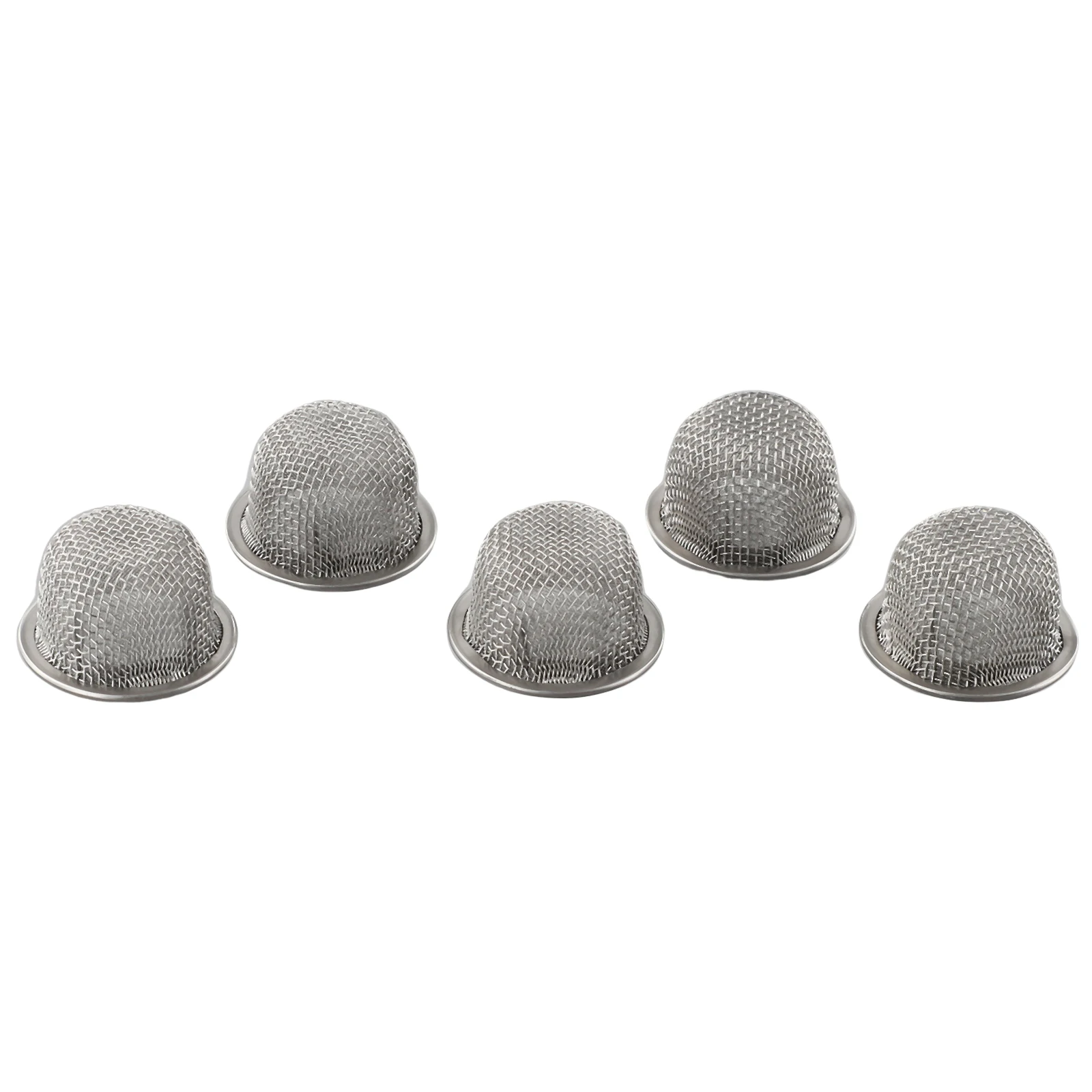 5 Double Layer Stainless Steel Screen Filter Bowls for Cocktail Shakers Whiskey Decanters and Drink Filtration Applications