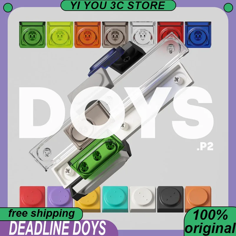 

DEADLINE DOYS Keycap Transparent Polished PC Key Cap Keyboard DIY PC Esports Laptop Gaming Keycaps Office