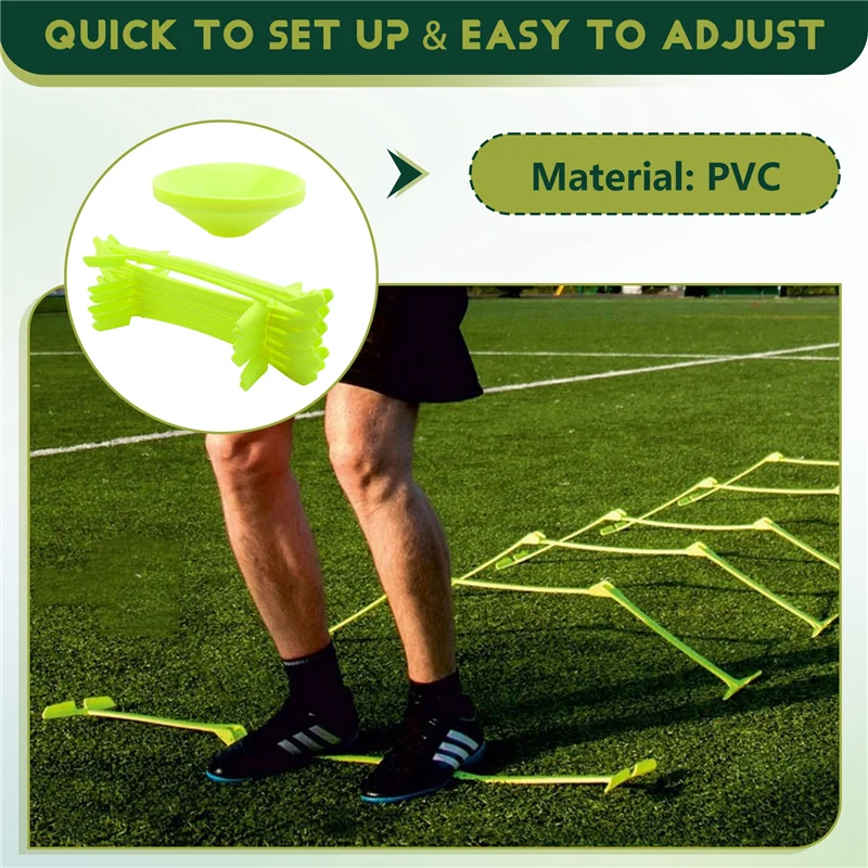 

B06C-Adjustable Hurdles And Cone Set Agility Hurdles Disc Cones For Soccer Sports Plyometric Speed Training
