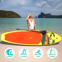 FunWater Inflatable Stand Up Paddle Board 335*83*15 SUP Board Non-Slip SurfBoard Water Sports Paddling Board Max Load 330 Pound