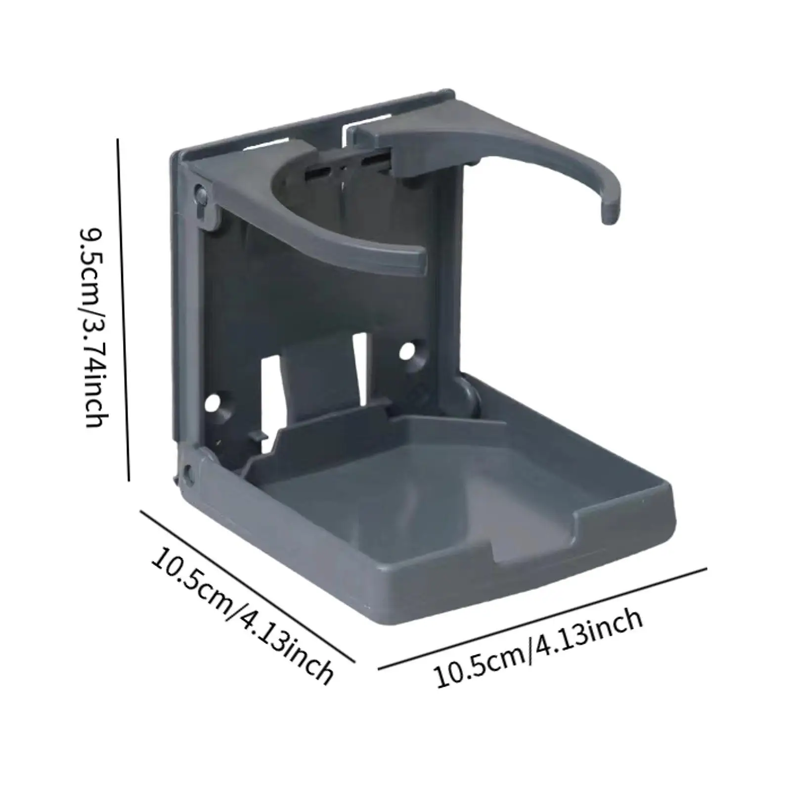 2xGeneric Auto-Getränkehalterhalterung, universeller kompakter Wasser-, Kaffee-, Saft- und Teehalter, Grau