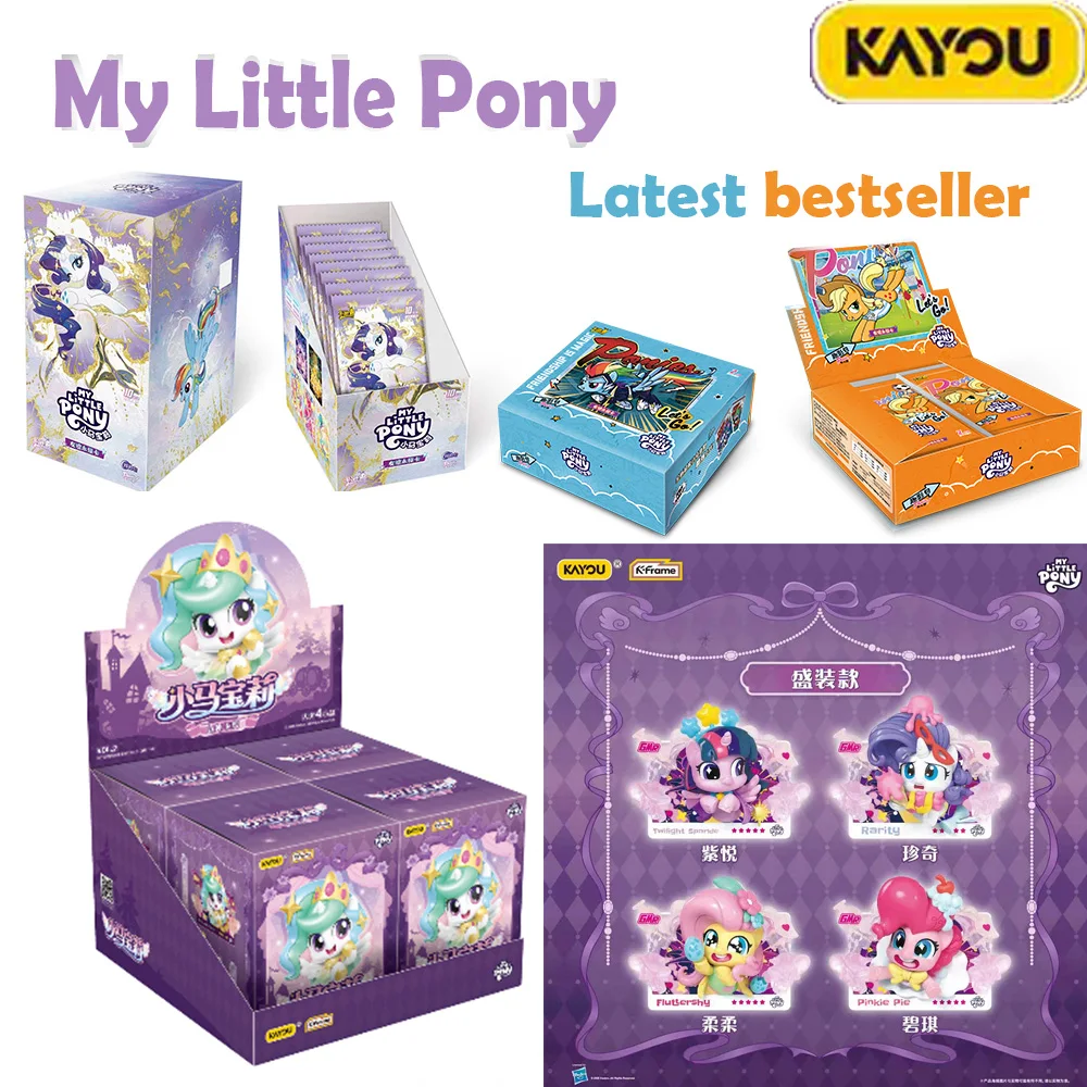 Original KAYOU My Little Pony Friendship Eternal Sammelkarten, Lunar Glow Pack, Cute Party Pack, Shadow Fun Pack, Anime-Spielzeug