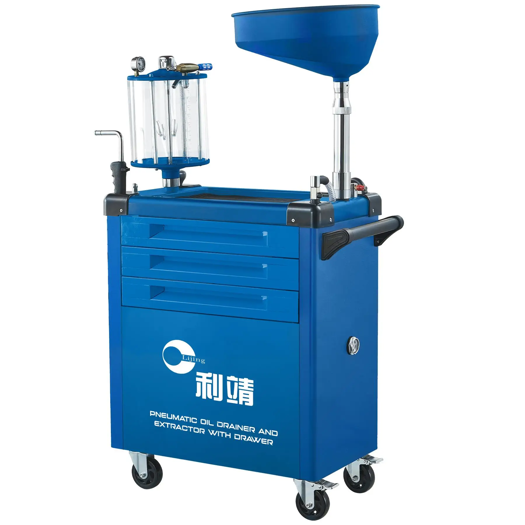Portable Height Adjustable Multi-Function Oil Change Tool Trolley With Wheels