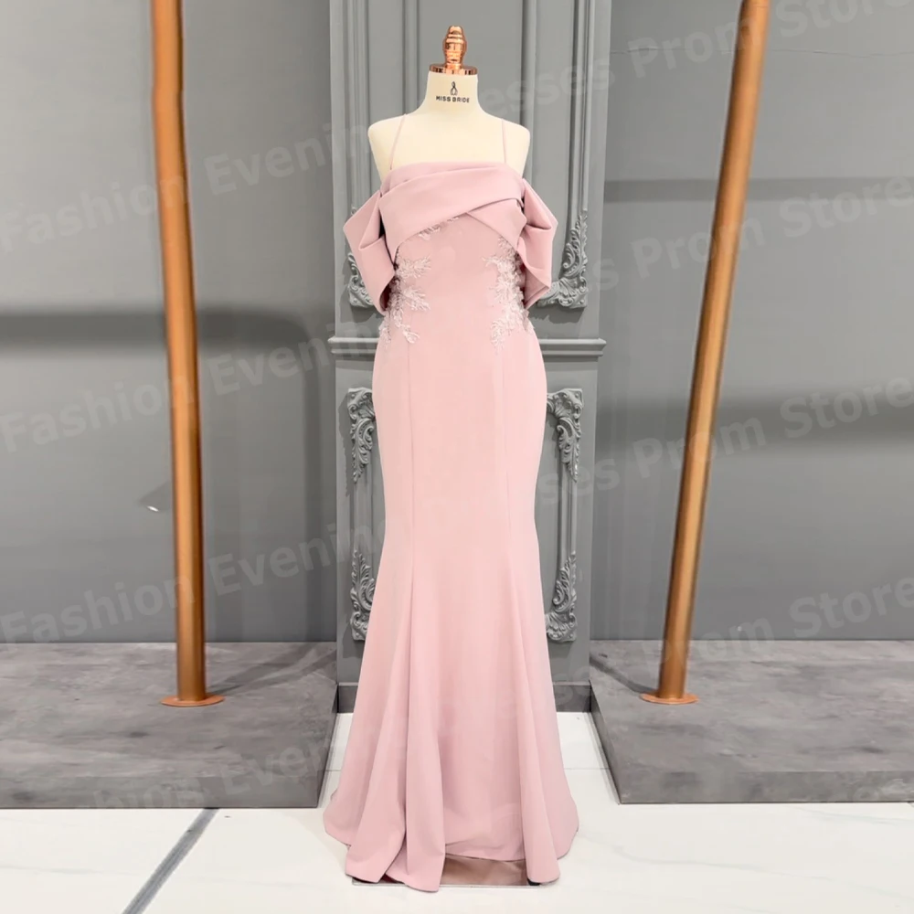 

Великолепные женские вечерние платья русалки с открытыми плечами, вечерние платья для выпускного вечера, аппликации по индивидуальному заказу, Vestidos De Fiesta Elegantes