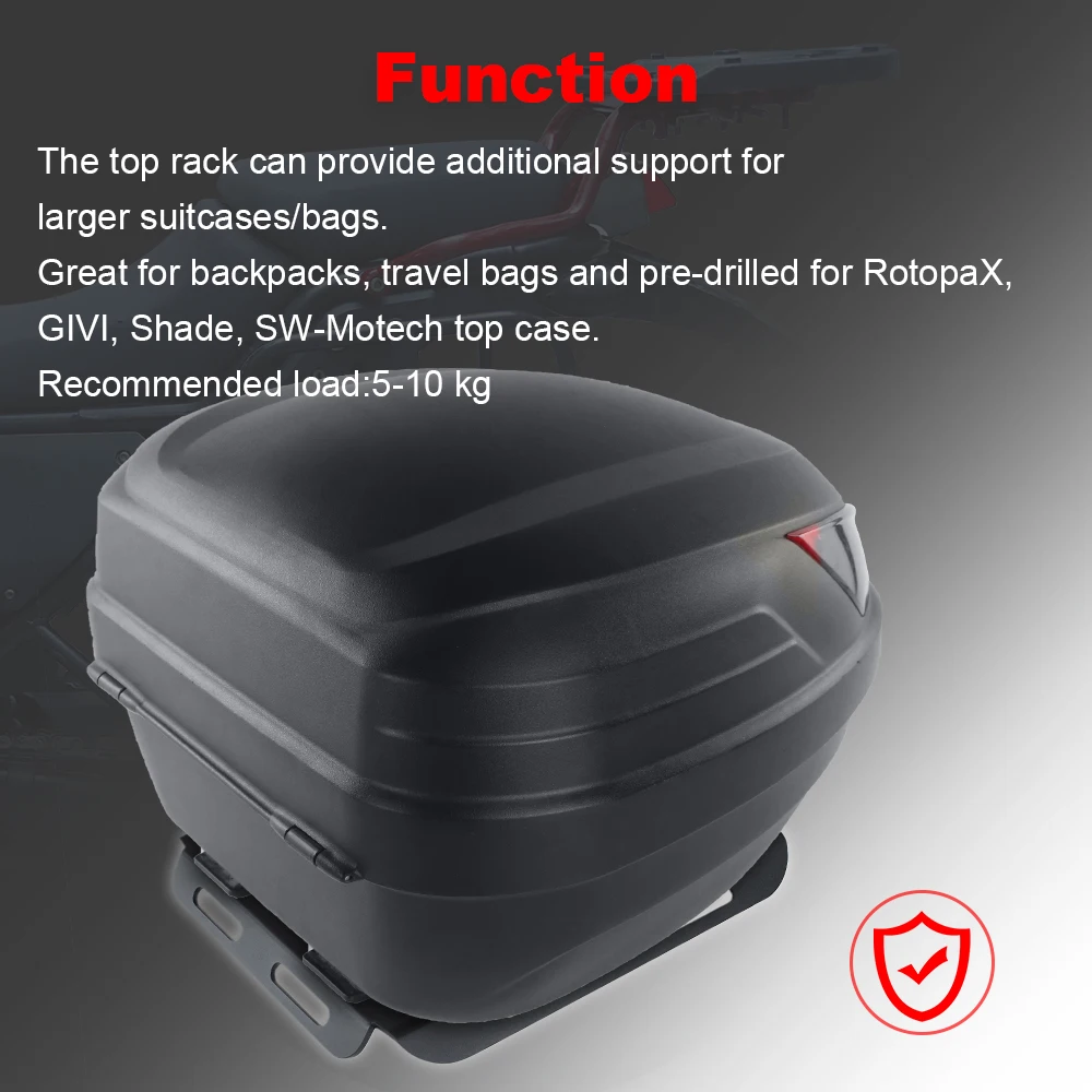 Motorcycle Fit For Royal Enfield Himalayan 411 BS4/BS6 Top Rack Luggage Rack Enlarge Plate Top plate Extension Rear Rack Plate