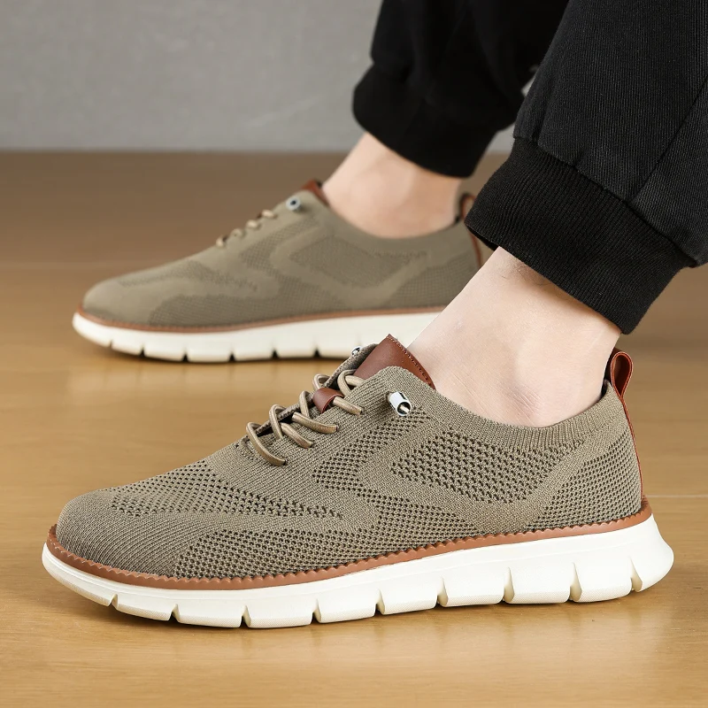 Large Size 48 Men's Walking Shoes Fashion White Slip-on Sneakers Man Breathable Mesh Casual Shoes Men Sport Running Sneakers