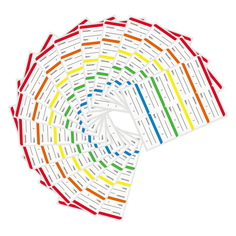 300 قطعة من ملصقات تخزين الطعام القابلة للكتابة، ملصقات تاريخ الطعام، لاصقة قابلة للإزالة، ملصقات ثلاجة المطبخ، ملصقات المطبخ
