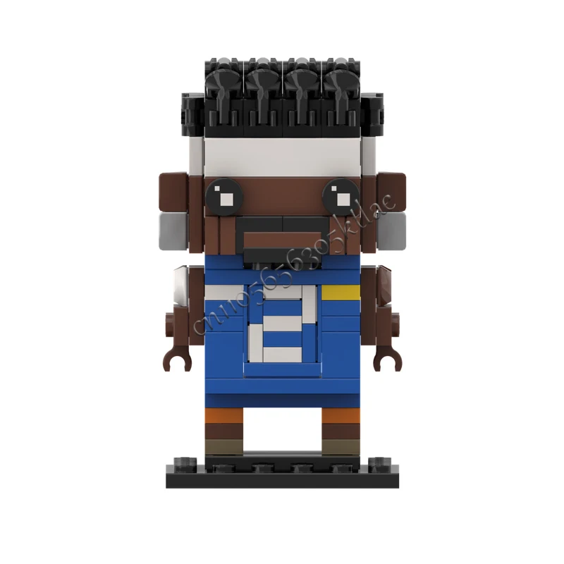 163ピース MOC スポーツスーパースターキャラクターコレクションシリーズ ブリックヘッドモデル DIY クリエイティブパズル 誕生日漫画アニメフィギュアおもちゃギフト