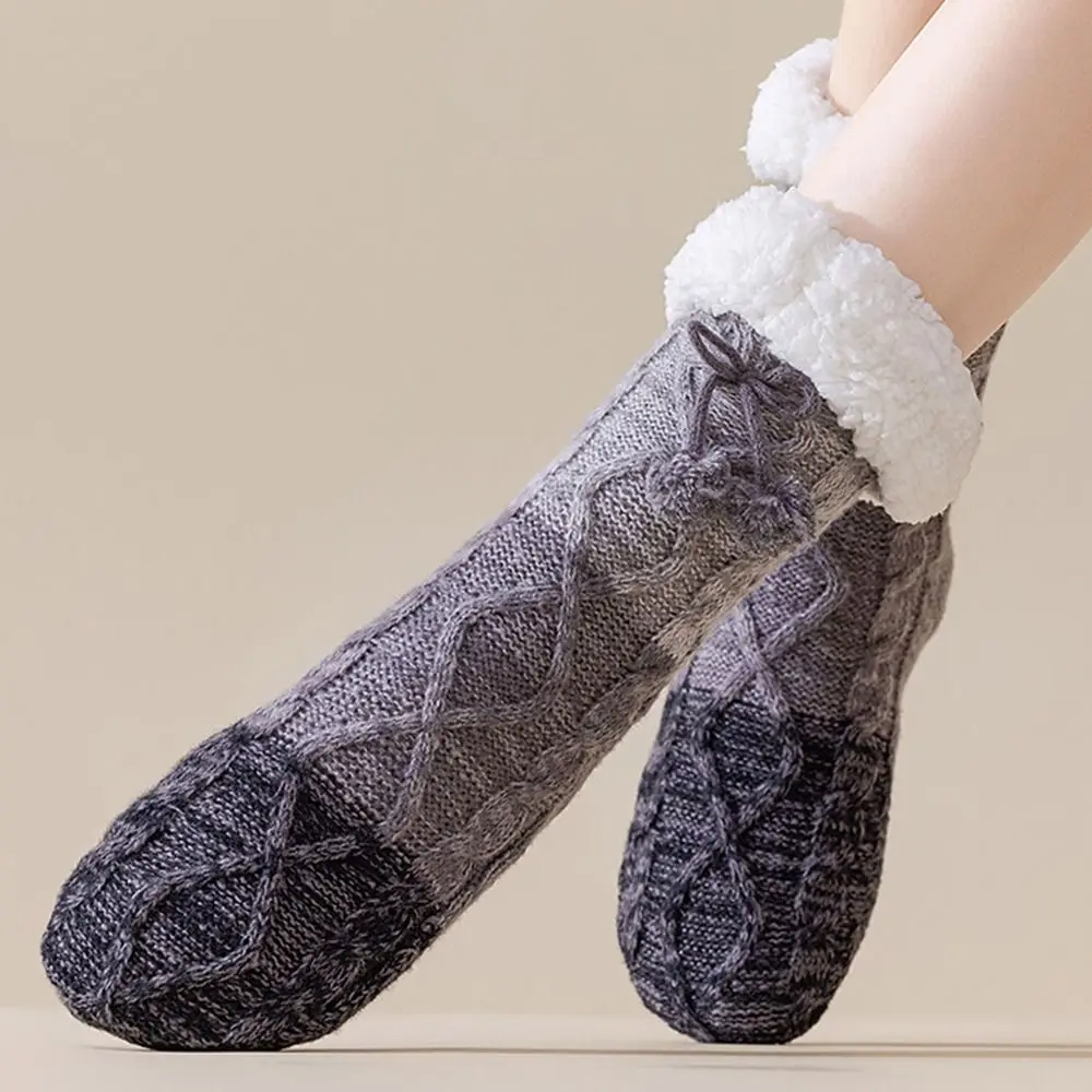 New Thicken Thermal Thermal Socks Anti-slip Silicone Floor Socks Non-slip Socks Winter